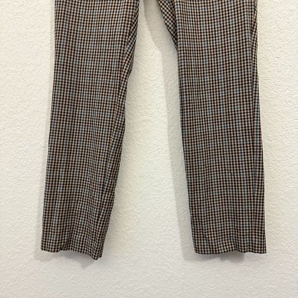 J. JILL Premium Bi-Stretch Gingham Plaid Trouser Dress Pants Multicolor - Picture 4 of 11